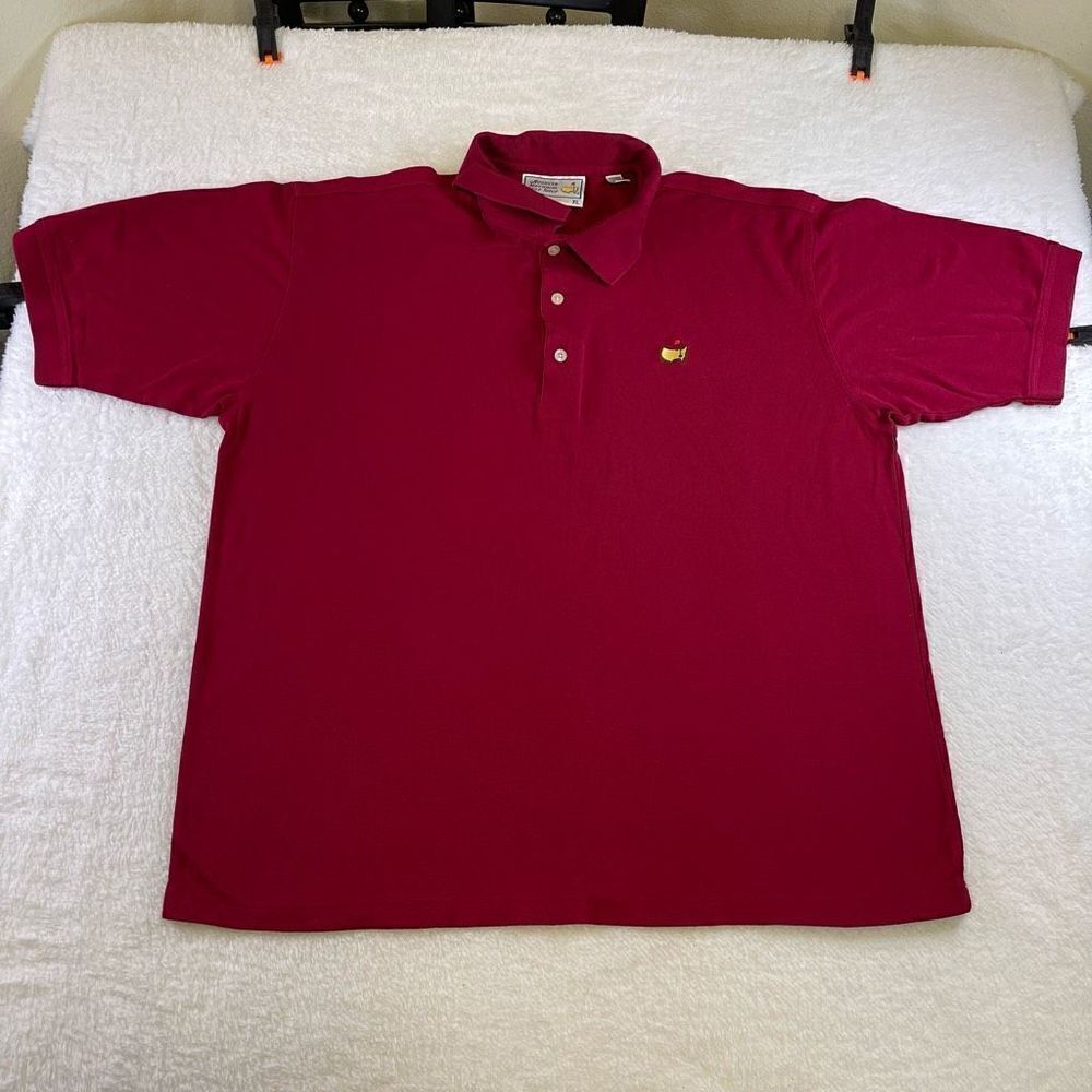 Burgundy Red XL Augusta National Golf Shop Polo Shirt